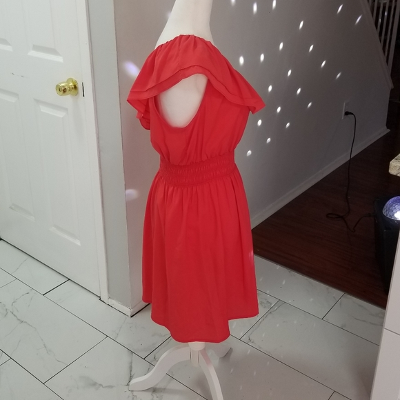 Coral Pink Dress Size Medium one armed NWOT - Picture 3 of 5